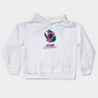 Future is female Kids Hoodie